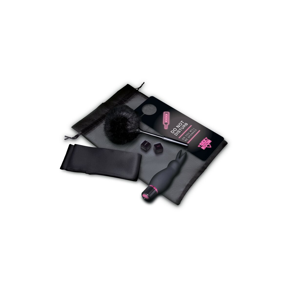 Bullet Vibrator Sex Room RAUNCHY Black Set
