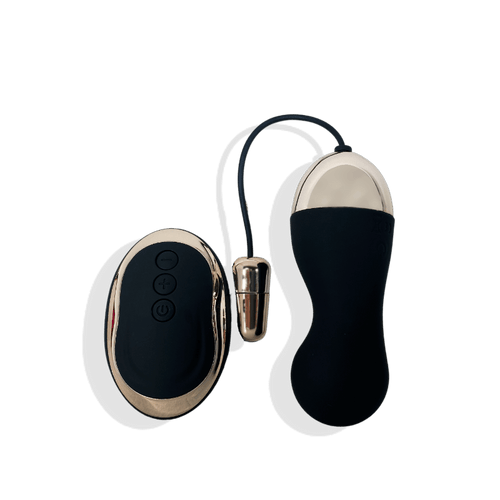 Proserpina - Black Bullet Egg Vibrator & Ben Wa Balls With a Remote Control