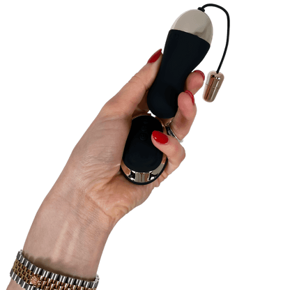 Proserpina - Black Bullet Egg Vibrator & Ben Wa Balls With a Remote Control